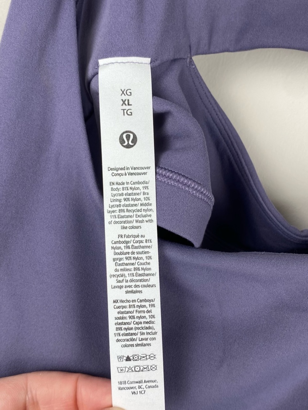 NWT Lululemon Align Twist-Strap Cropped Tank Top Light Support, B/C Cup size XL - Picture 6 of 6